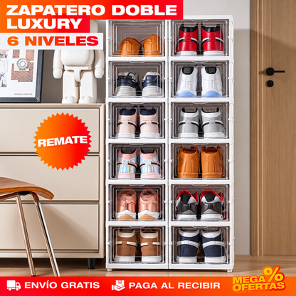 Zapatero Doble Luxury de 6 Niveles